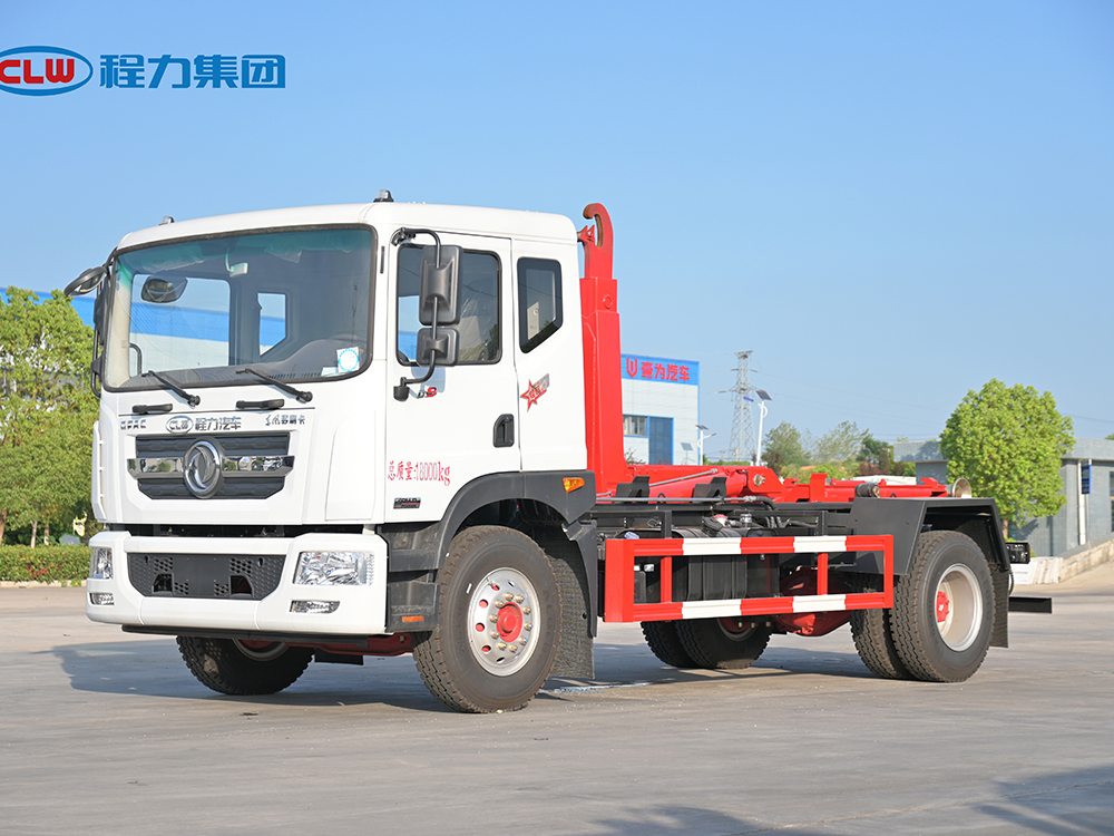 程力D9车厢可卸式套臂垃圾车