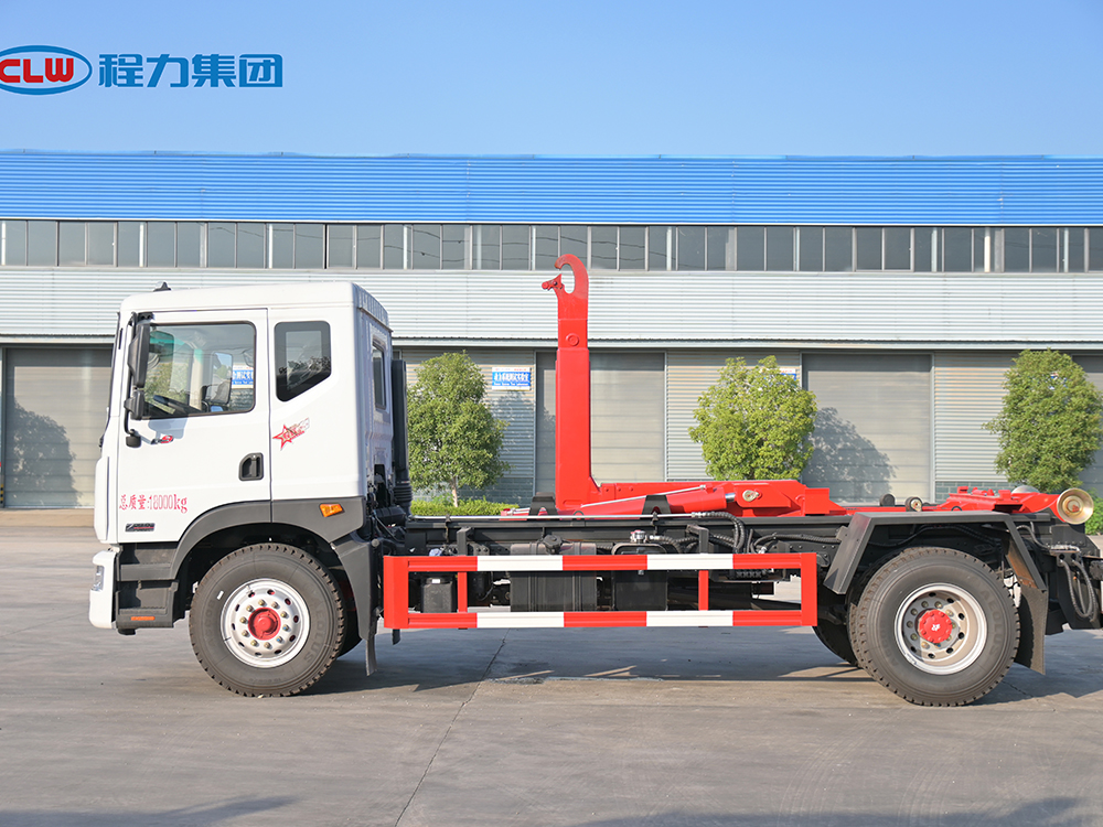 程力D9车厢可卸式套臂垃圾车