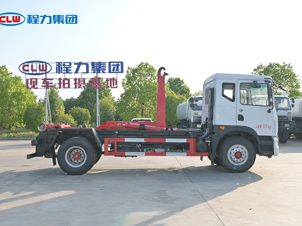 程力D9车厢可卸式套臂垃圾车