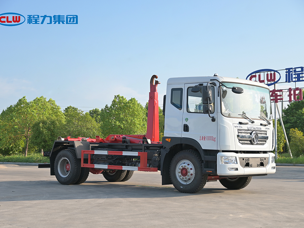 程力D9车厢可卸式套臂垃圾车