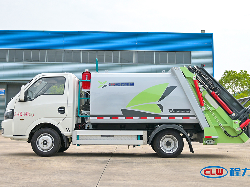 东风途逸蓝牌纯电动压缩垃圾车