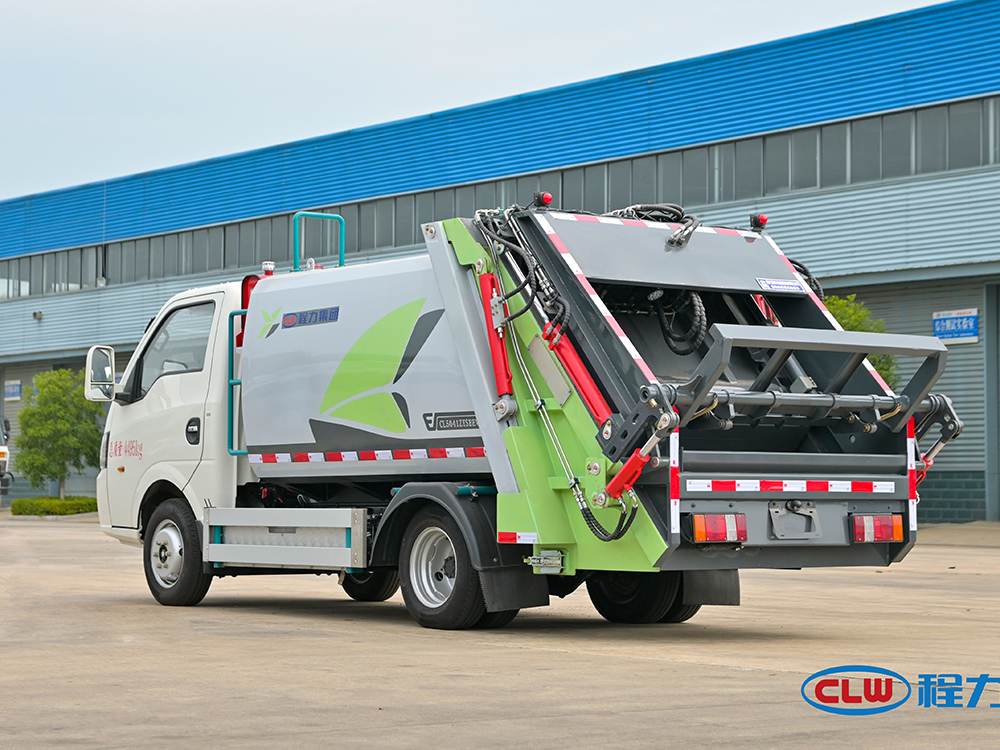 东风途逸蓝牌纯电动压缩垃圾车