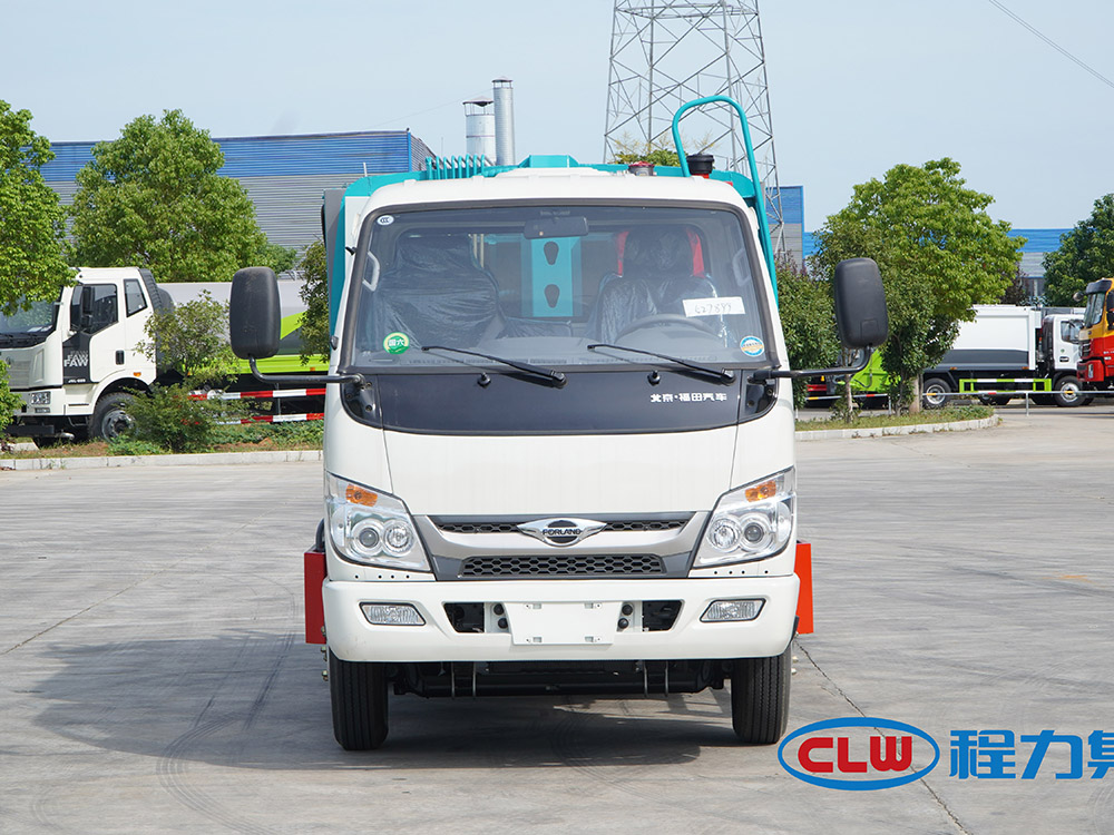 程力福田时代蓝牌5方压缩垃圾车