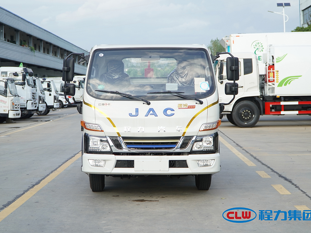 江淮骏铃纯电动勾臂垃圾车