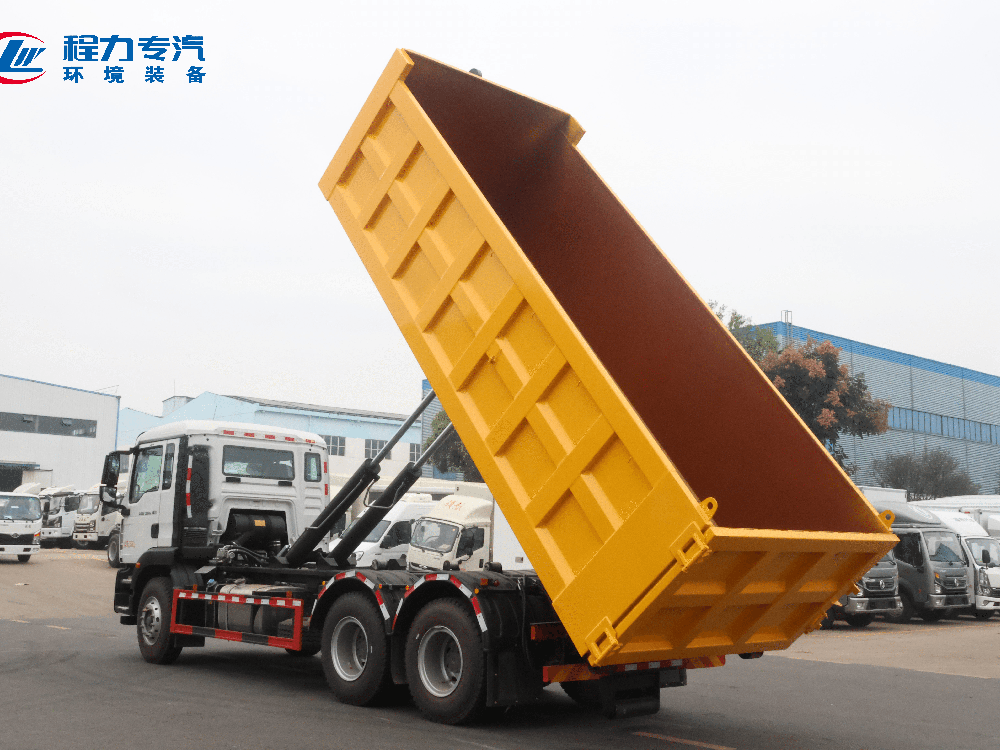 后双桥带箱卸料状态