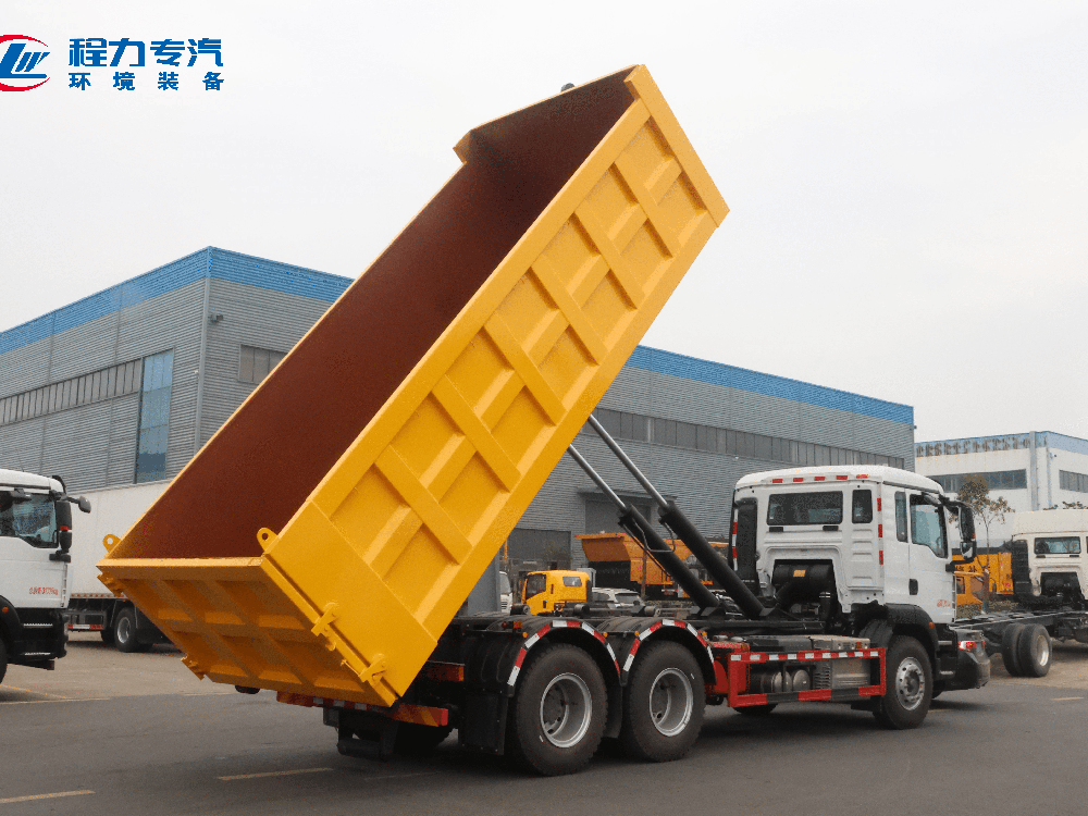 后双桥带箱卸料状态